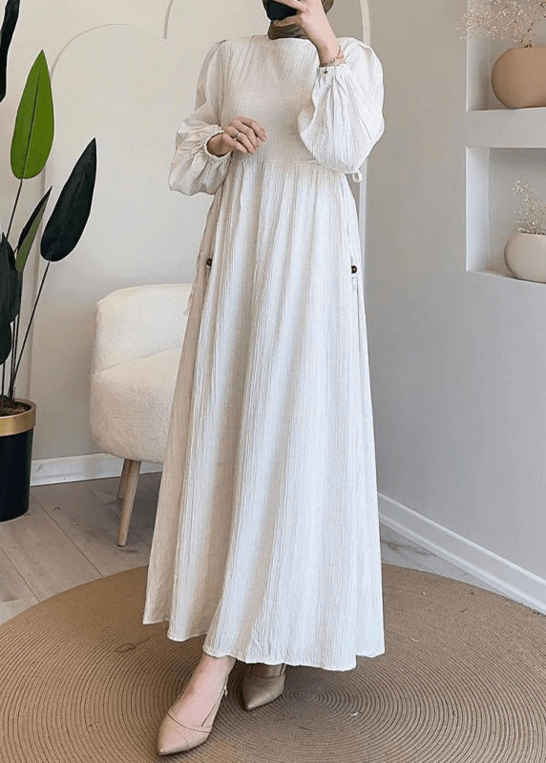 Midnight Grace Beaded Cape Abaya - Luxury Abaya Couture